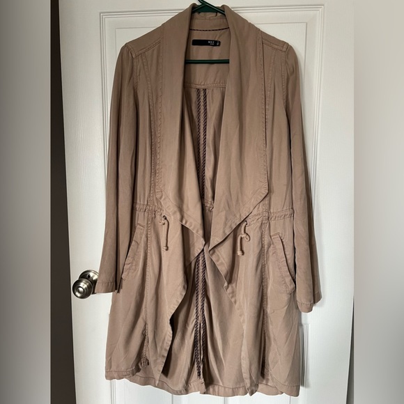 NWOT Max Jeans 100% Tencel Beige Jacket sz Small - Picture 1 of 4